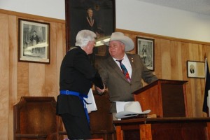 Grand Senior Warden Jerry Martin and Kenneth Hicks Past Master of Wells 915 2011-2012