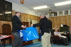 Presentation of Gifts to Installing Officer and Marshall
